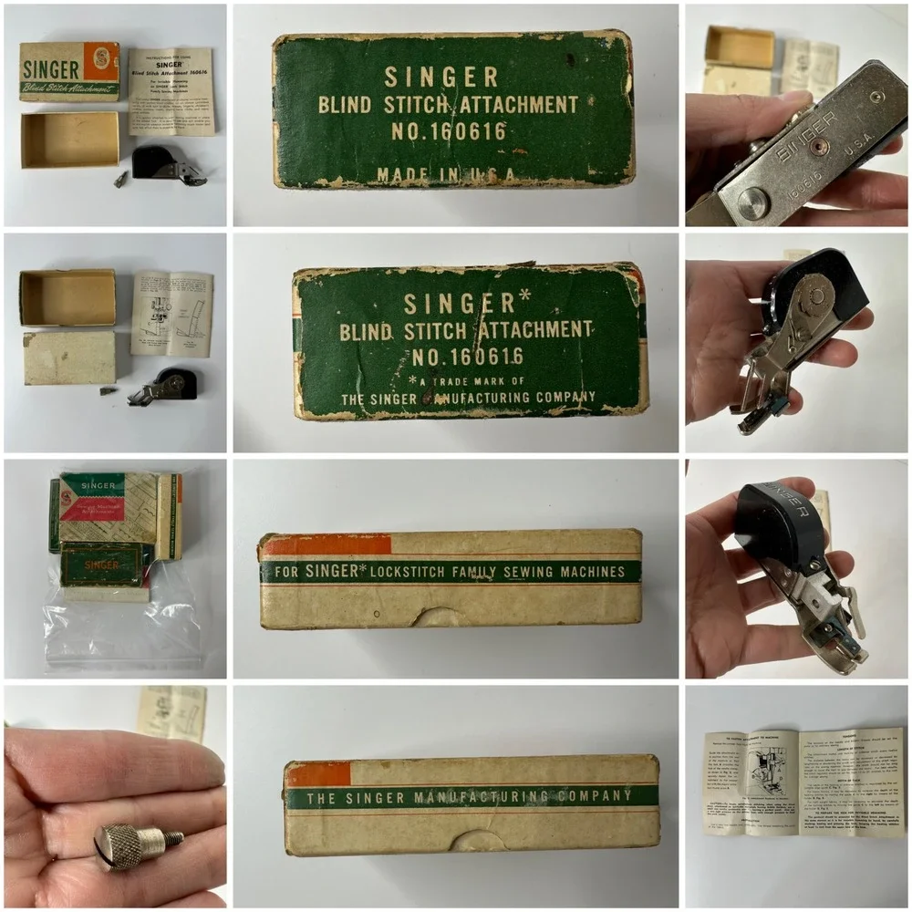 Vintage Singer Sewing Machine Attachments 160809 160616 161615 Manuals Boxes